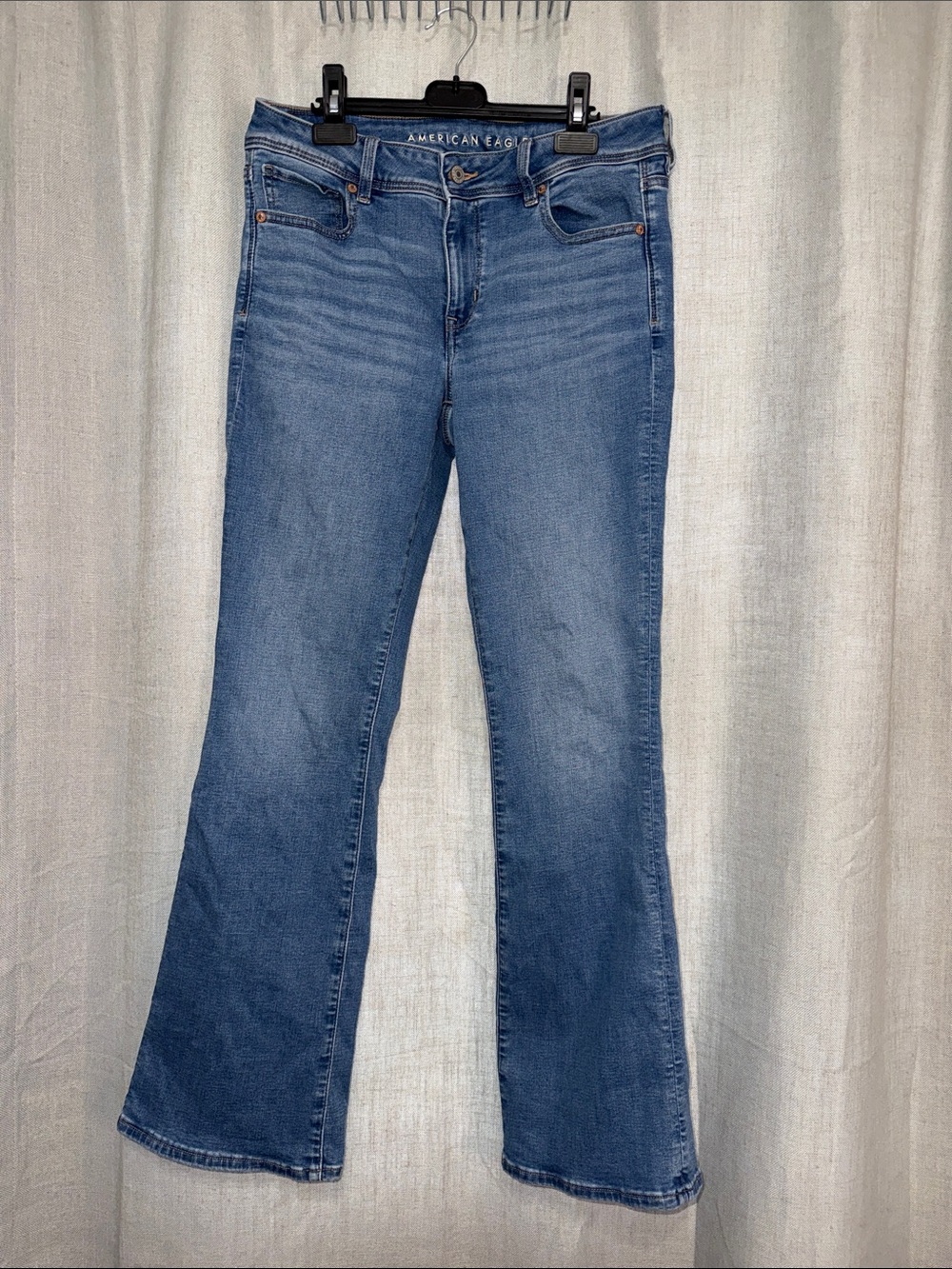 American Eagle Kick Boot Stretch Jeans Medium Wash Denim